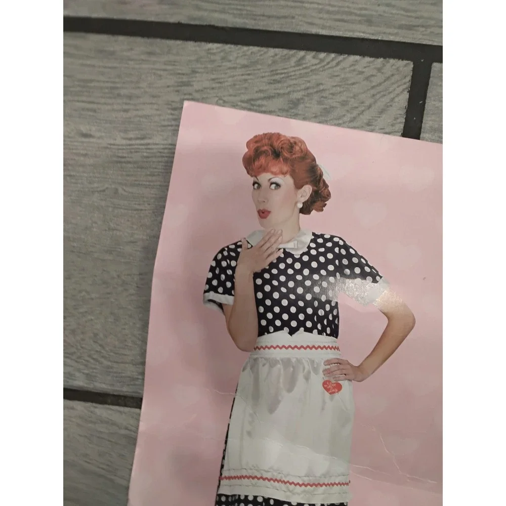 I Love Lucy Costume Wig Red Curly Retro 50s Lucille Ball Culture Franco